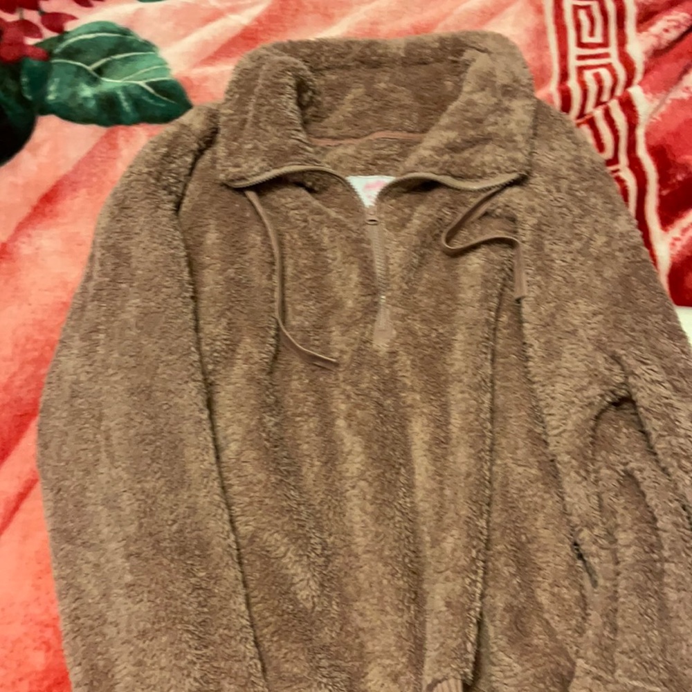 Oversize blush Sherpa